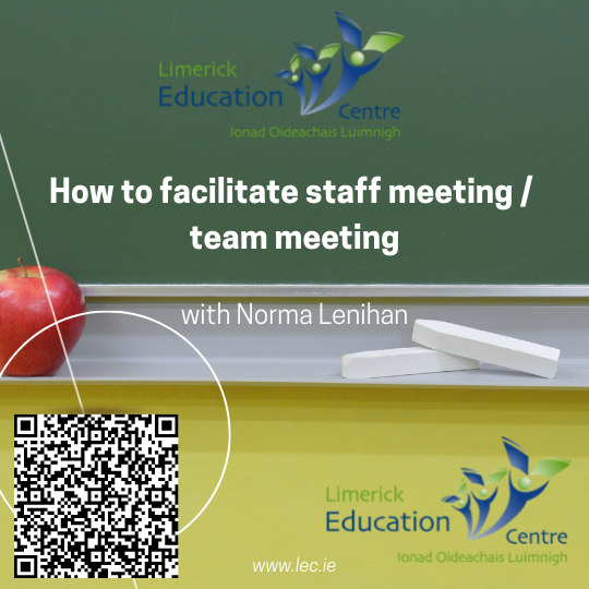 How to facilitate staff meeting / team meetingPost Primary