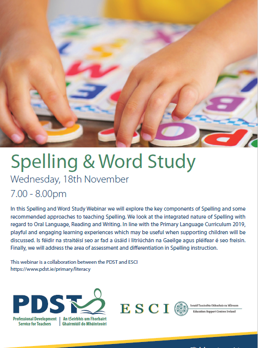 PDST Spelling Word Study