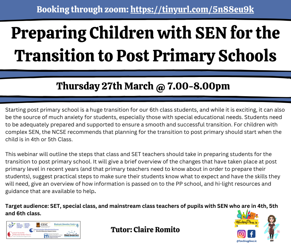 Preparing Children with SEN for the Transition to Post Primary Schools ...