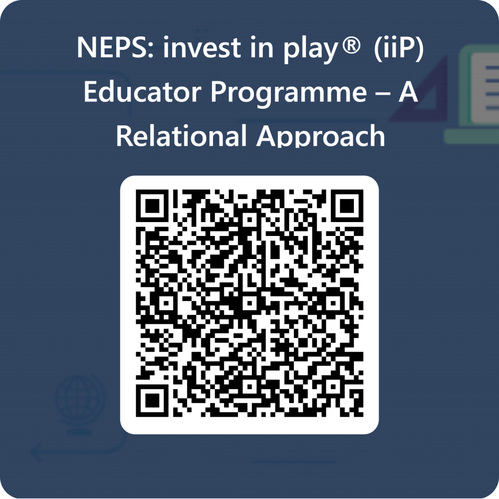 qrcode for neps invest in playr iip educator programme a relational approach
