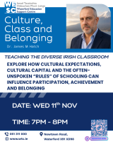 Culture, Class and Belonging – Teaching the Diverse Irish Classroom