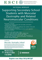 Supporting Secondary School Students with Muscular Dystrophy and Related Neuromuscular Conditions