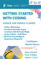 Getting Started with Coding for Junior and Middle Classes  