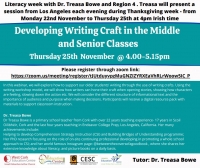 Literacy: Session 4 - Developing Writing Craft in the Middle and Senior Classes