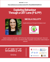 Exploring Behaviour through a CBT Lens - 3 Part Online Series