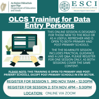 Training for OLCS Data Entry Persons 