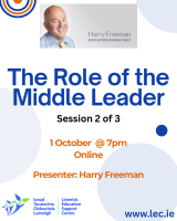 The Role of the Middle Leader (2 of 3) 