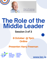 The Role of the Middle Leader (3 of 3)  