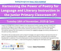 Harnessing the Power of Poetry for Language and Literacy Instruction in the senior Primary Classroom