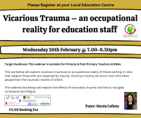 Vicarious Trauma - an occupational reality for education staff