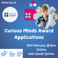 Curious Minds Awards Applications